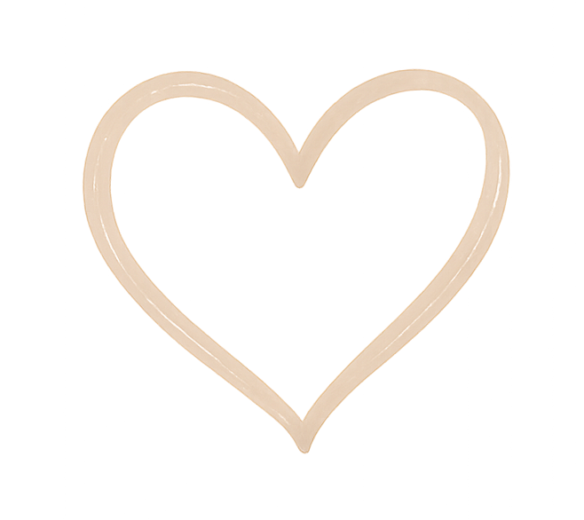 Soft heart line art graphic used as a warm decorative background accent.